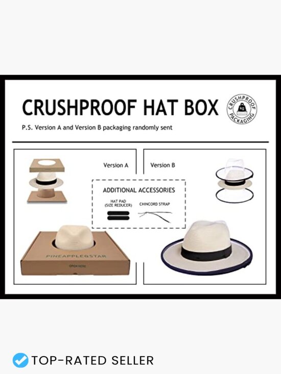 Straw Fedora Hat UPF50+ Breathable Packable Travel Beach Adjustable Chin Strap main image 6